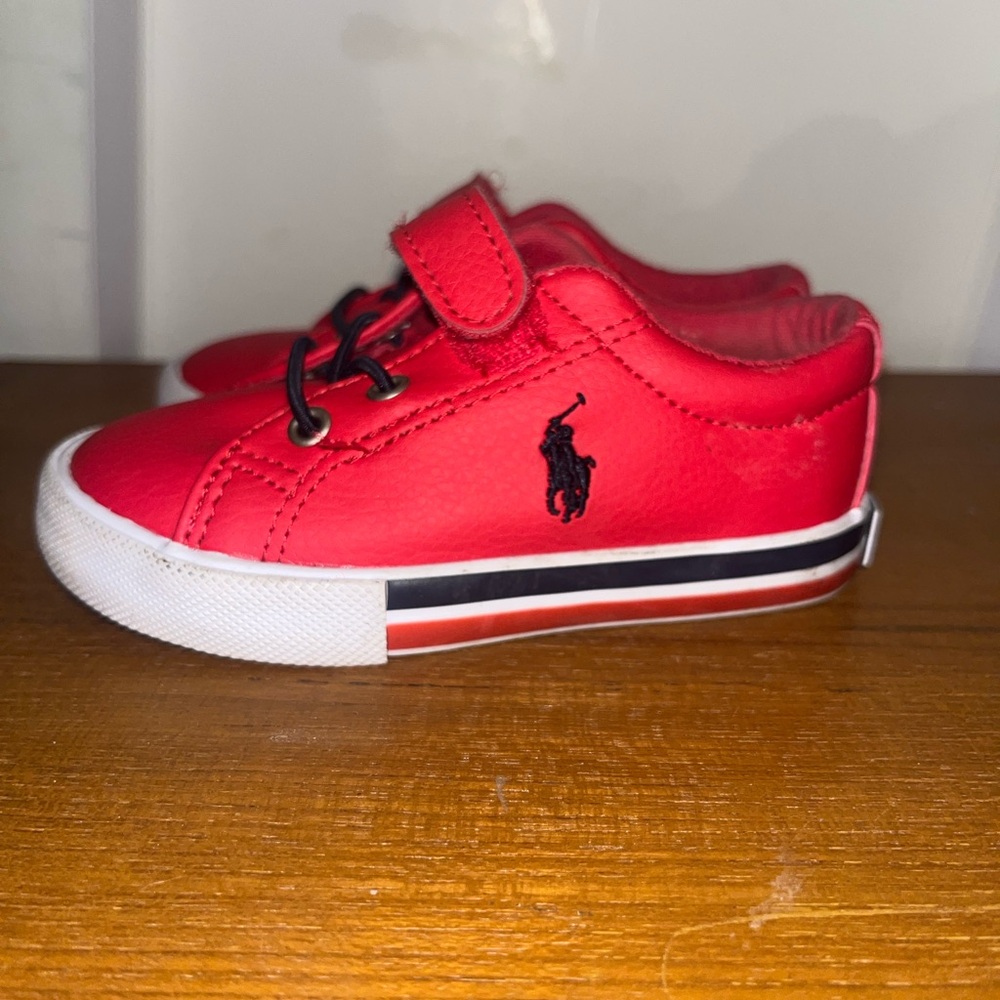 Polo by Ralph Lauren Kids Red Sneakers sz 6